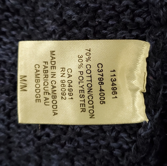 Dark blue knit Hillary Radley sweater. M. - Picture 2 of 5